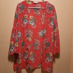 Pink republic Red kimono size 2x
